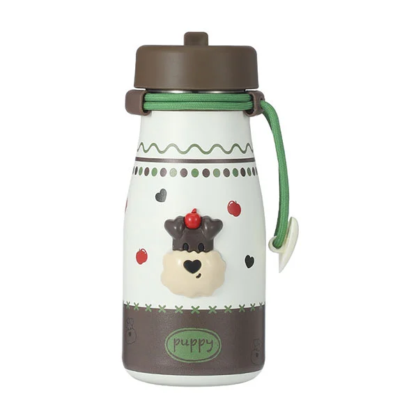 Boca za mlijeko od nehrđajućeg čelika sa slamkom